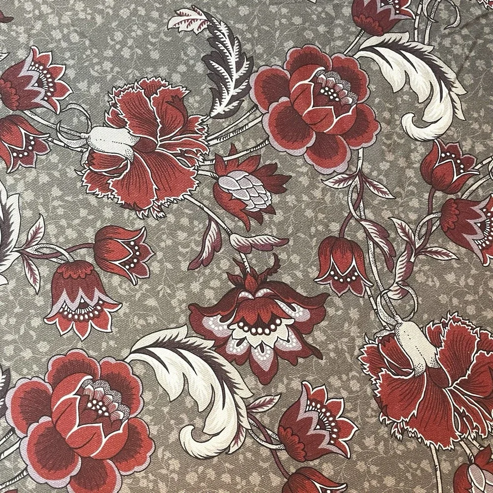 Williams Sonoma Jacobean Floral Tablecloth Rectangular 70x90 Cotton Cottagecore‎